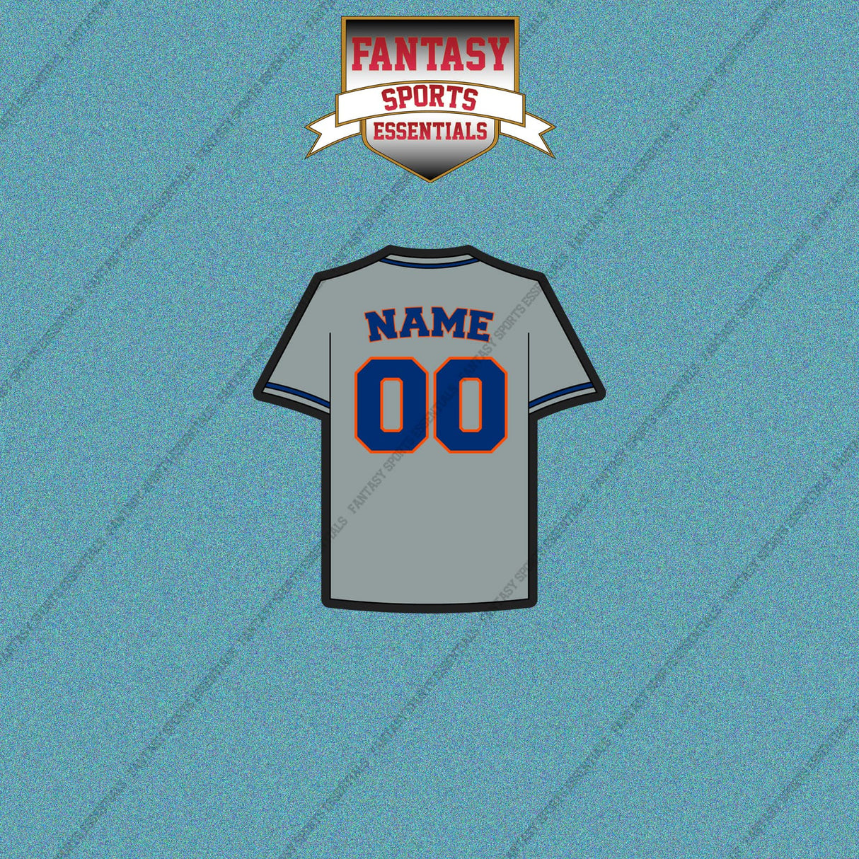 New York Mets Personalized Current Away Jersey Car Decals