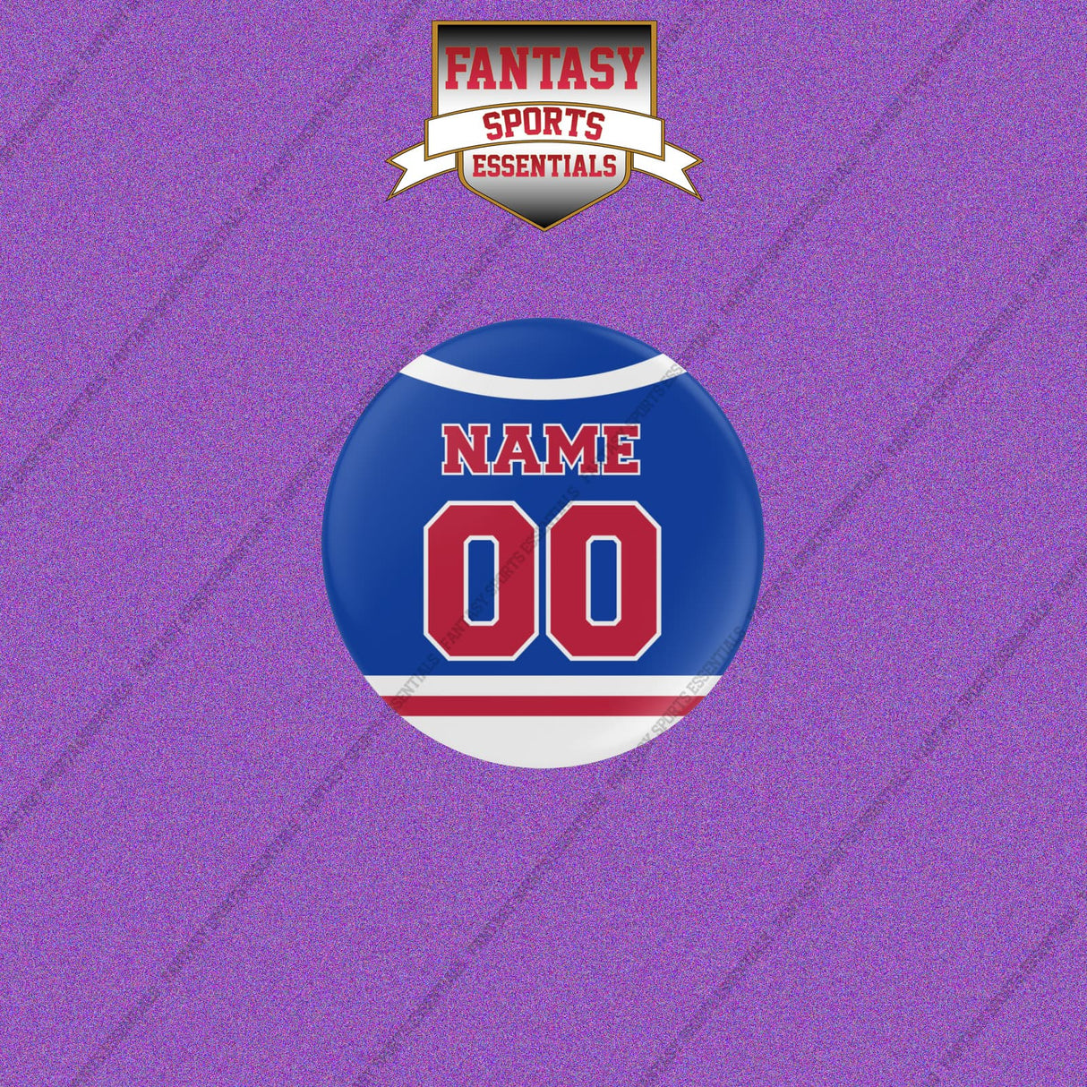 New York Rangers Personalized Current Home Jersey Buttons