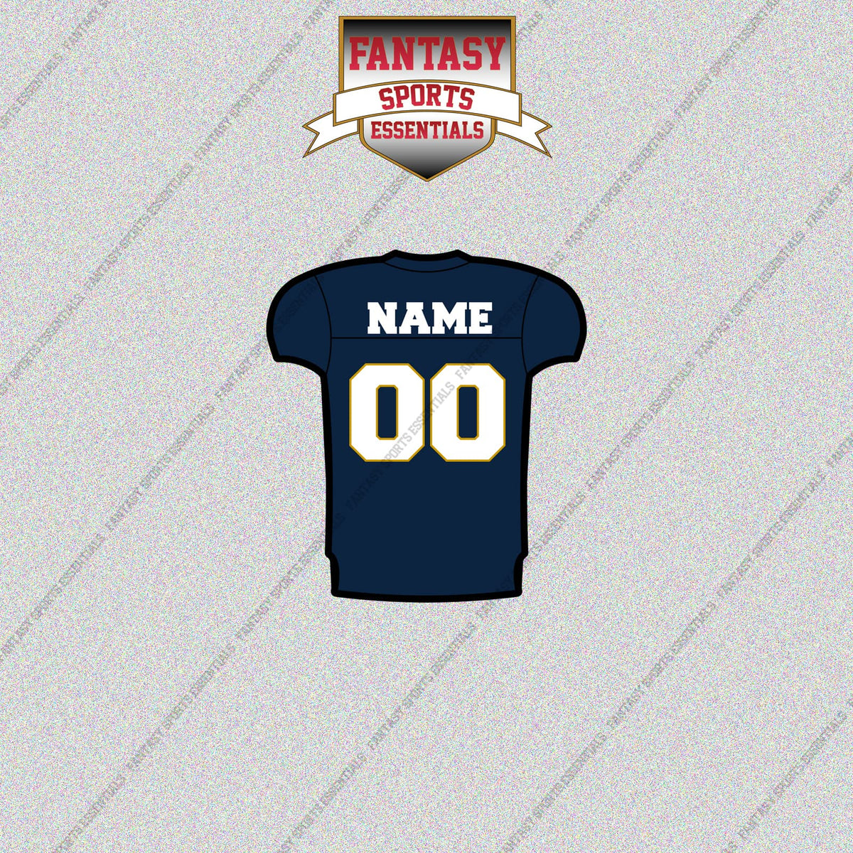 Notre Dame Fighting Irish Football Personalized Home Jersey Glossy Stickers