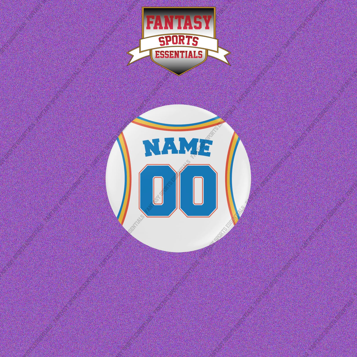 Oklahoma City Thunder Personalized Current Away Jersey Buttons