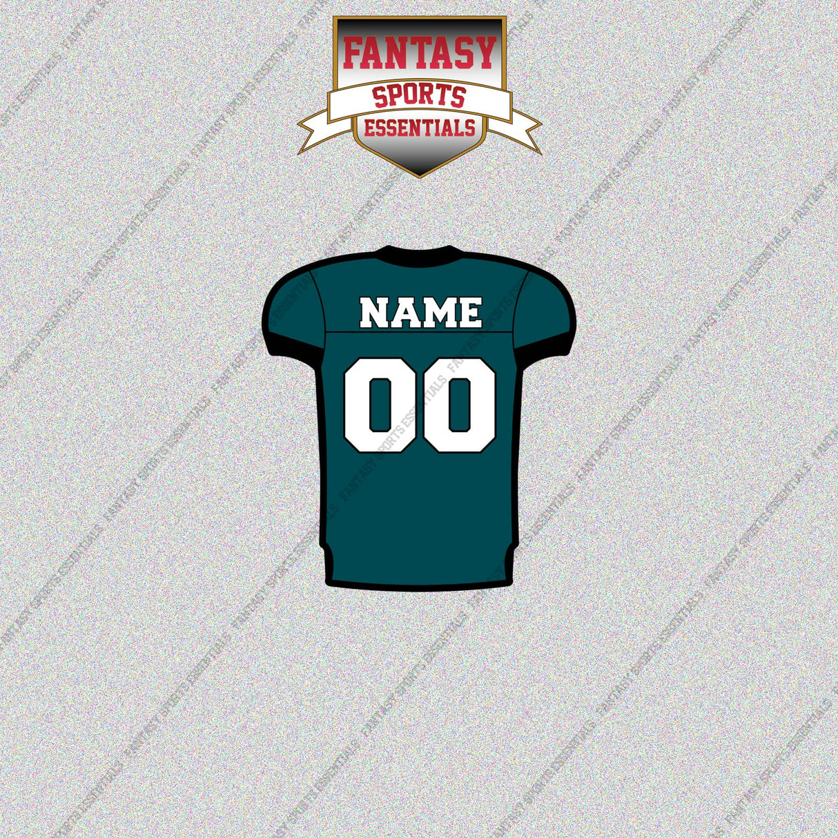 2000s Philadelphia Eagles Personalized Home Jersey Glossy Stickers (Enter Your Name and Number)