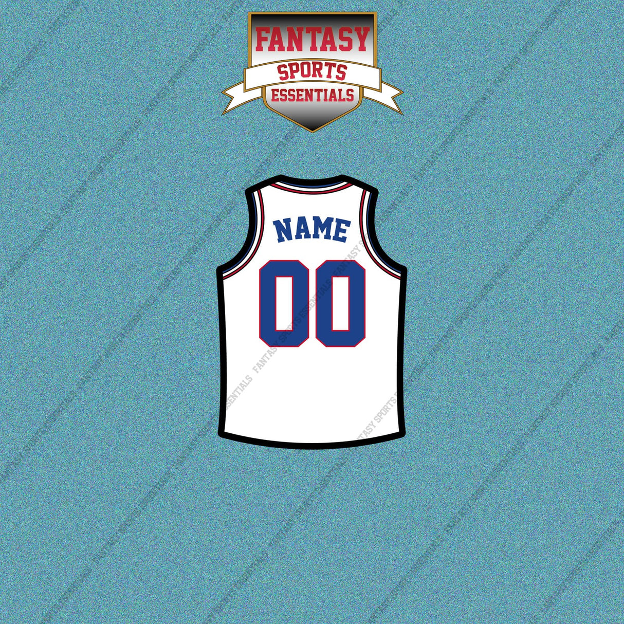 Philadelphia 76ers Personalized Current Away Jersey Car Decals