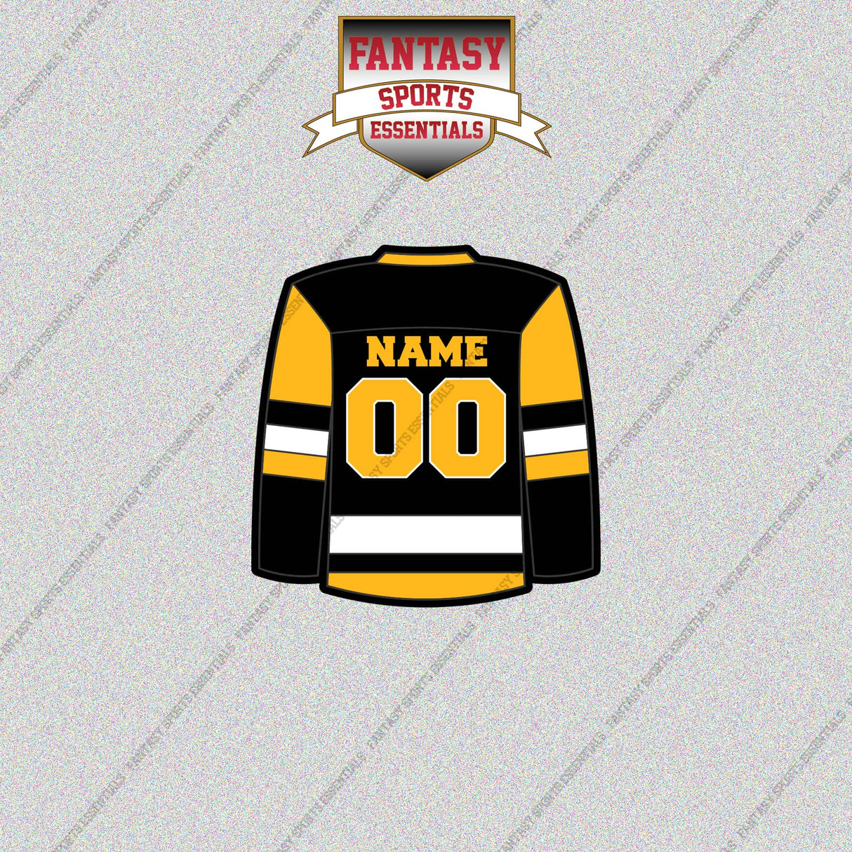 Pittsburgh Penguins Personalized Current Home Jersey Glossy Stickers