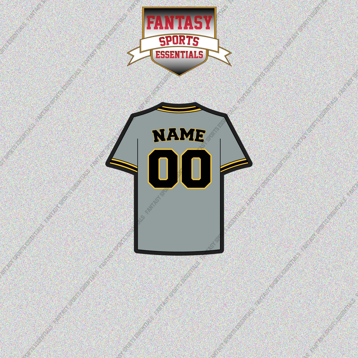 Pittsburgh Pirates Personalized Current Away Jersey Glossy Stickers
