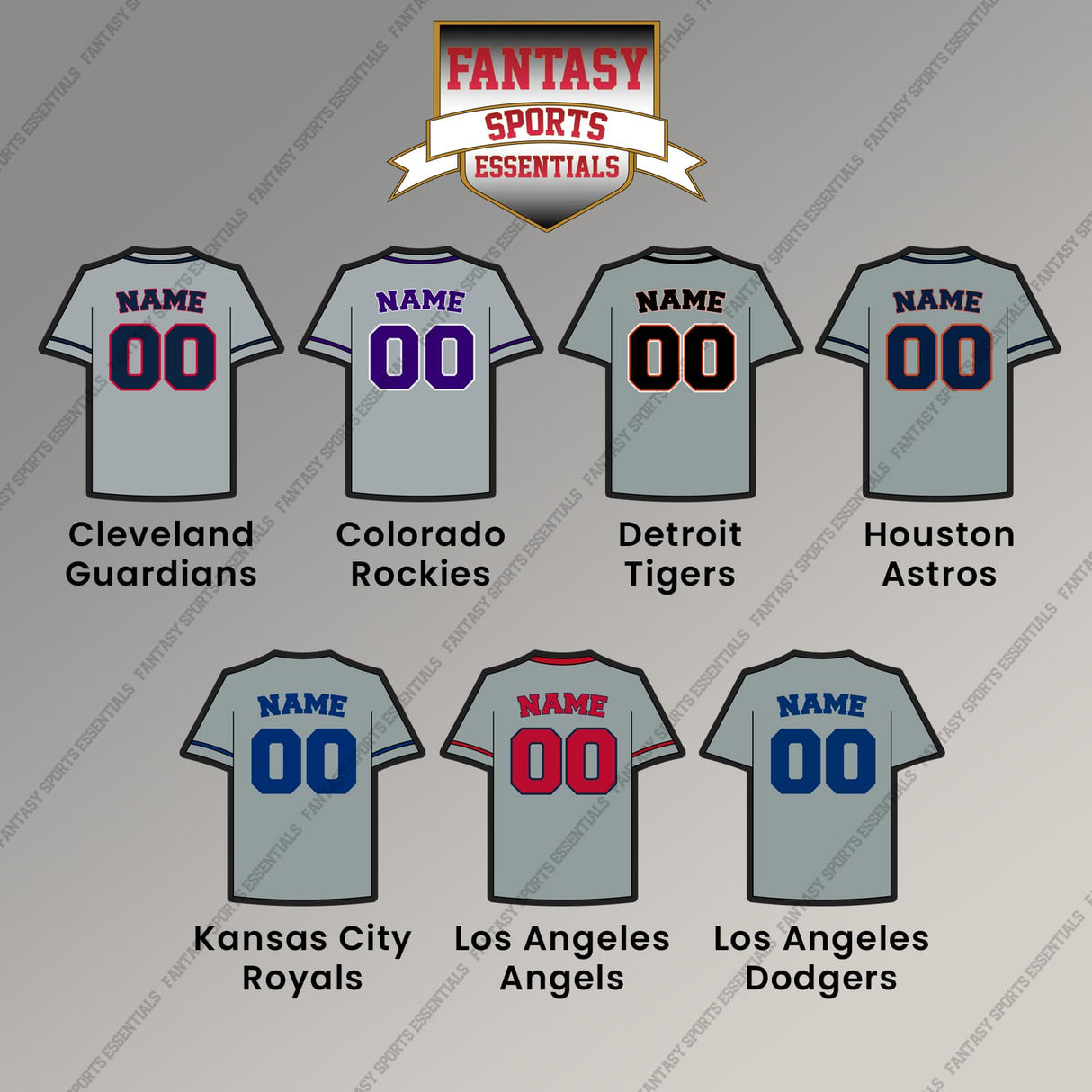 Pro Baseball Personalized Current Away Jersey Magnets (A-L) (Enter Your Name and Number) Page 2