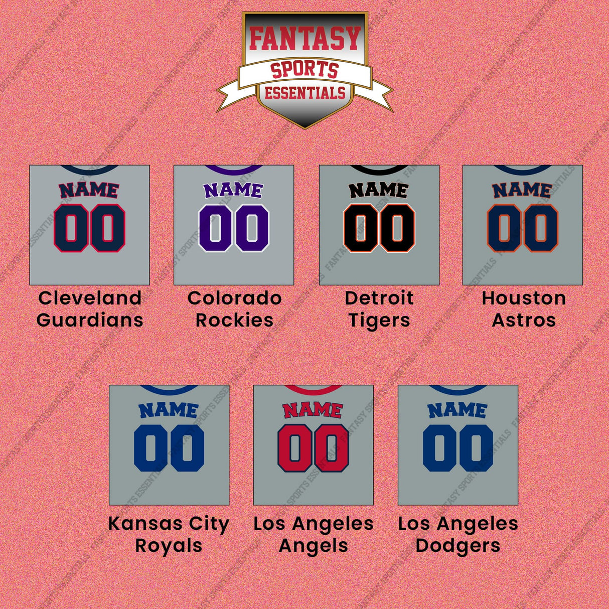 Pro Baseball Personalized Current Away Jersey Wall Art Prints (A-L) (Enter Your Name and Number) Page 2