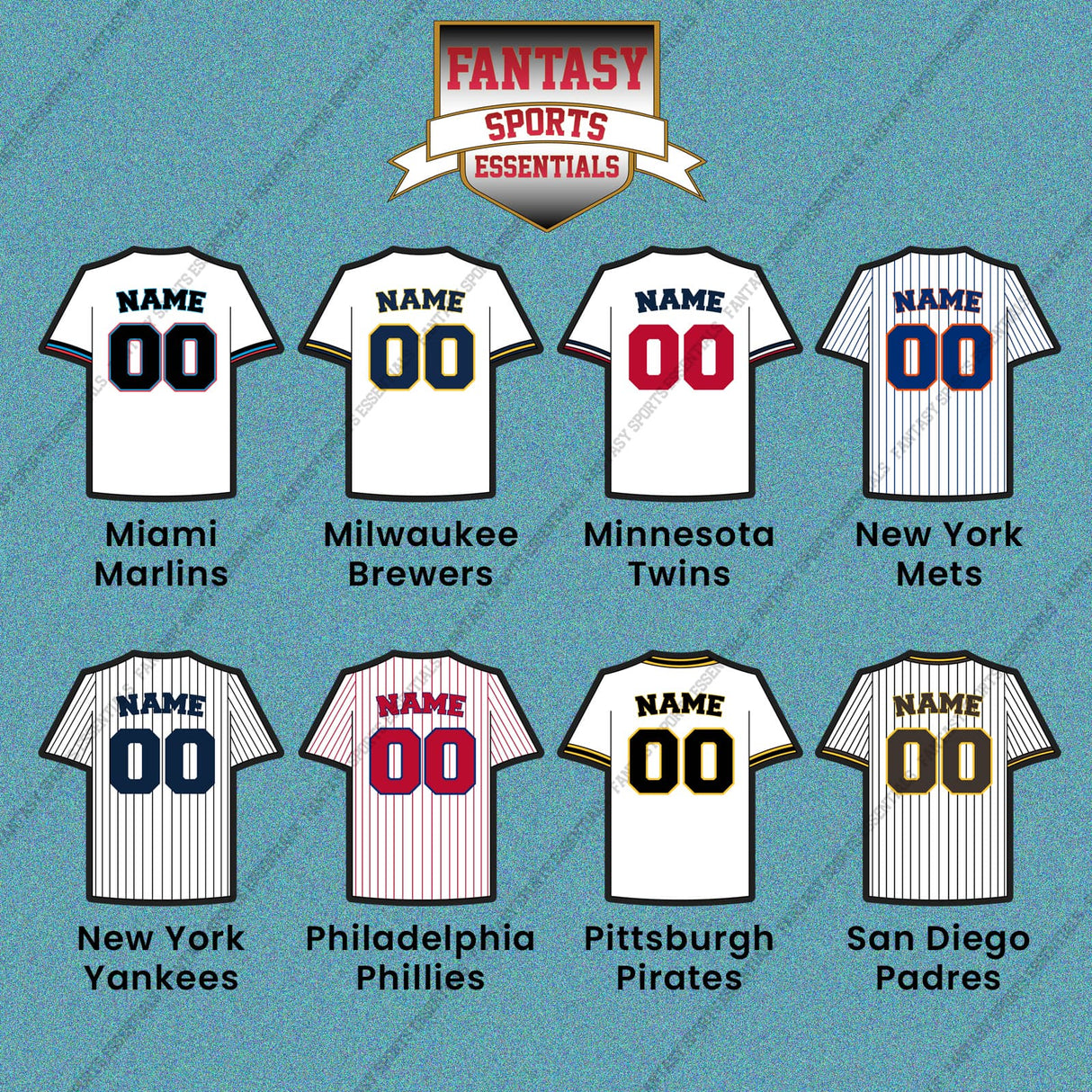 Pro Baseball Personalized Current Home Jersey Car Decals (M-W) (Enter Your Name and Number) Page 1