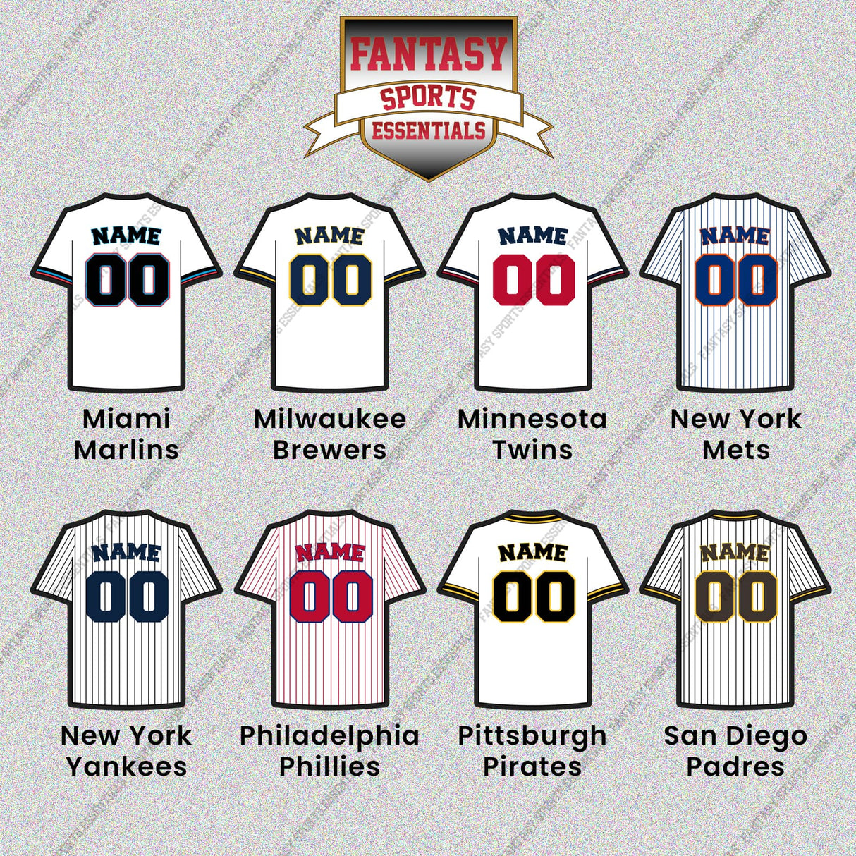 Pro Baseball Personalized Current Home Jersey Glossy Stickers (M-W) (Enter Your Name and Number) Page 1