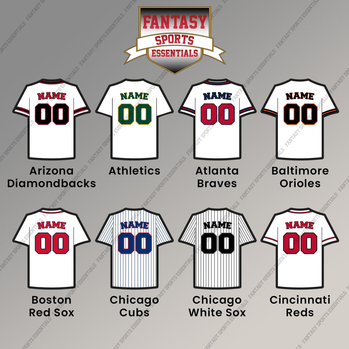 Pro Baseball Personalized Current Home Jersey Magnets (A-L) (Enter Your Name and Number) Page 1