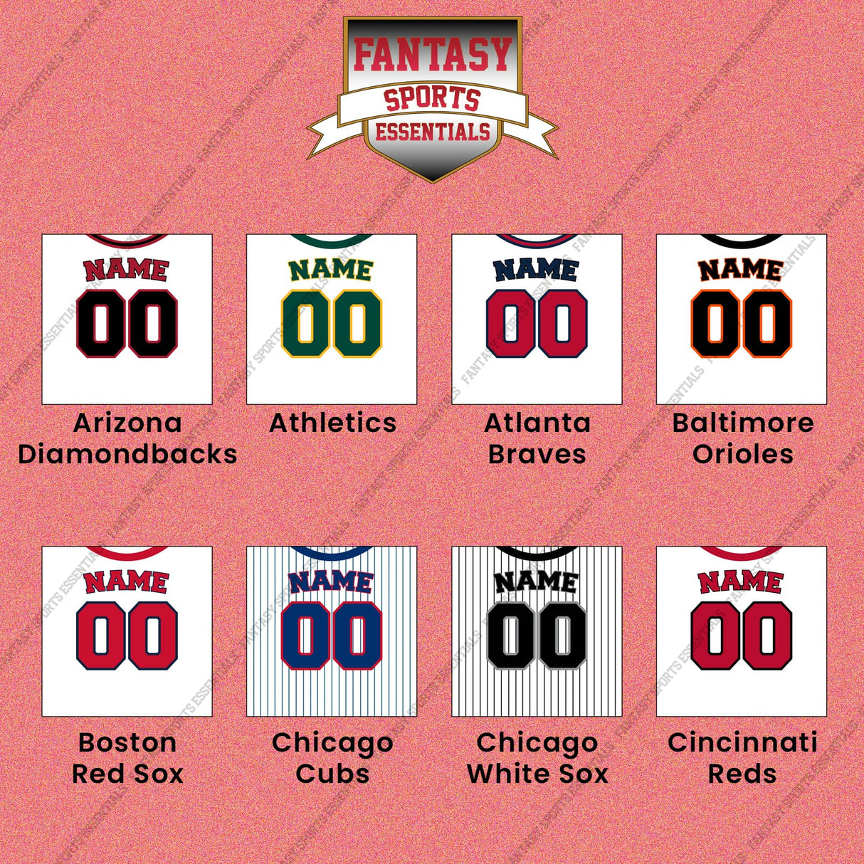 Pro Baseball Personalized Current Home Jersey Wall Art Prints (A-L) (Enter Your Name and Number) Page 1