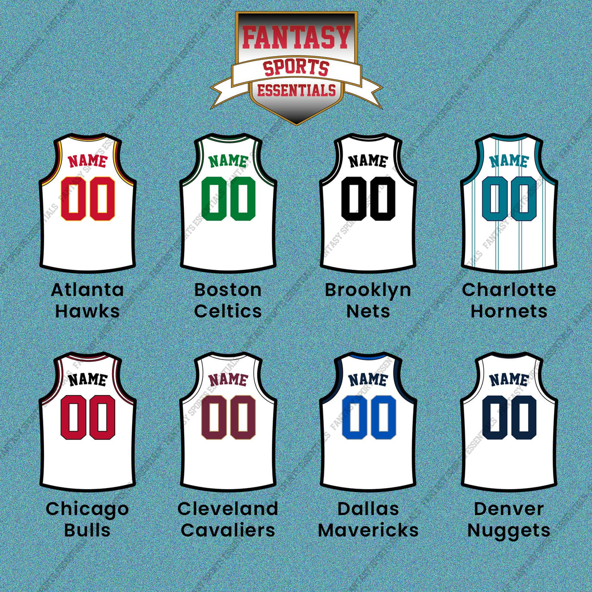 Pro Basketball Personalized Current Away Jersey Car Decals (A-M) (Enter Your Name and Number) Page 1