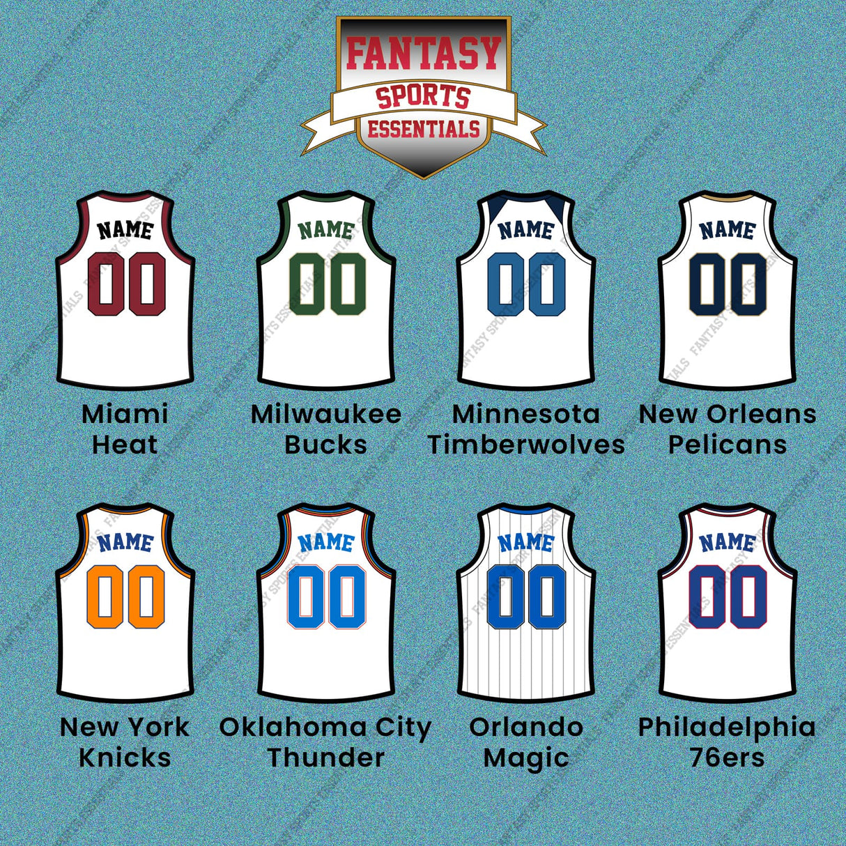 Pro Basketball Personalized Current Away Jersey Car Decals (M-W) (Enter Your Name and Number) Page 1