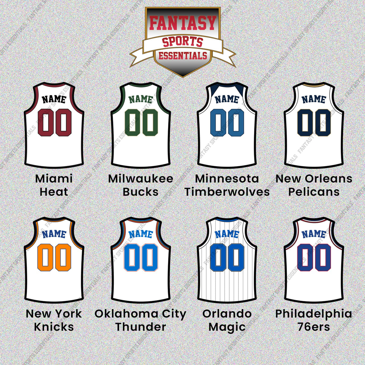 Pro Basketball Personalized Current Away Jersey Glossy Stickers (M-W) (Enter Your Name and Number) Page 1