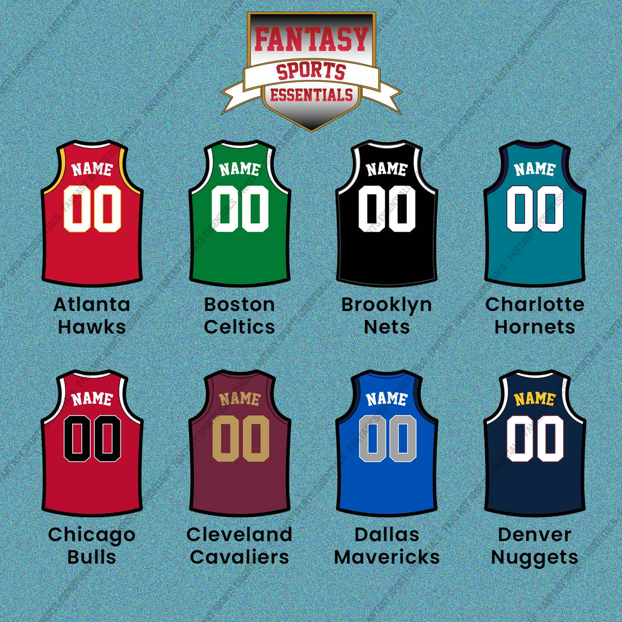 Pro Basketball Personalized Current Home Jersey Car Decals (A-M) (Enter Your Name and Number) Page 1