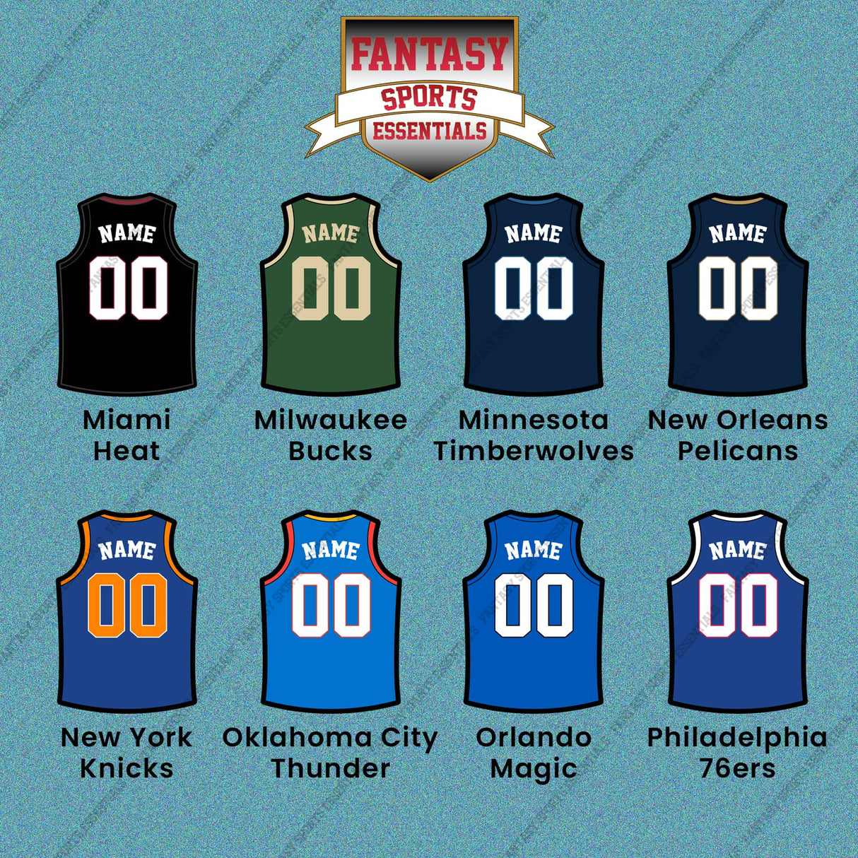 Pro Basketball Personalized Current Home Jersey Car Decals (M-W) (Enter Your Name and Number) Page 1