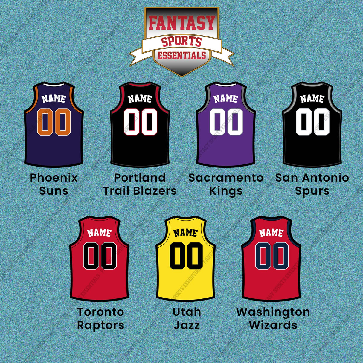 Pro Basketball Personalized Current Home Jersey Car Decals (M-W) (Enter Your Name and Number) Page 2