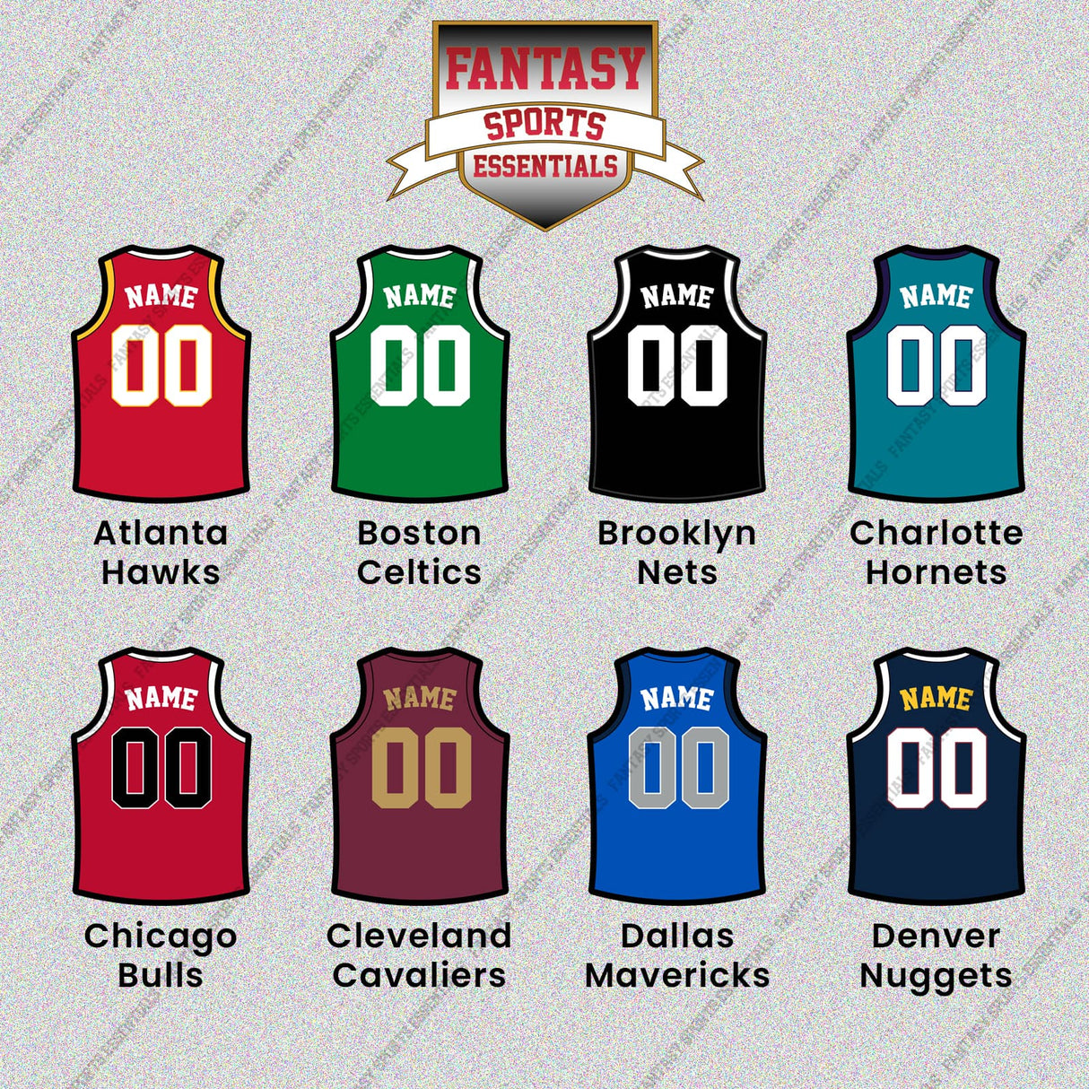 Pro Basketball Personalized Current Home Jersey Glossy Stickers (A-M) (Enter Your Name and Number) Page 1