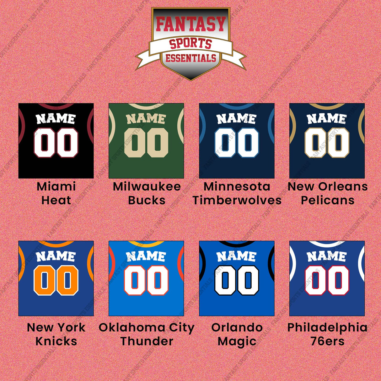 Pro Basketball Personalized Current Home Jersey Wall Art Prints (M-W) (Enter Your Name and Number) Page 1