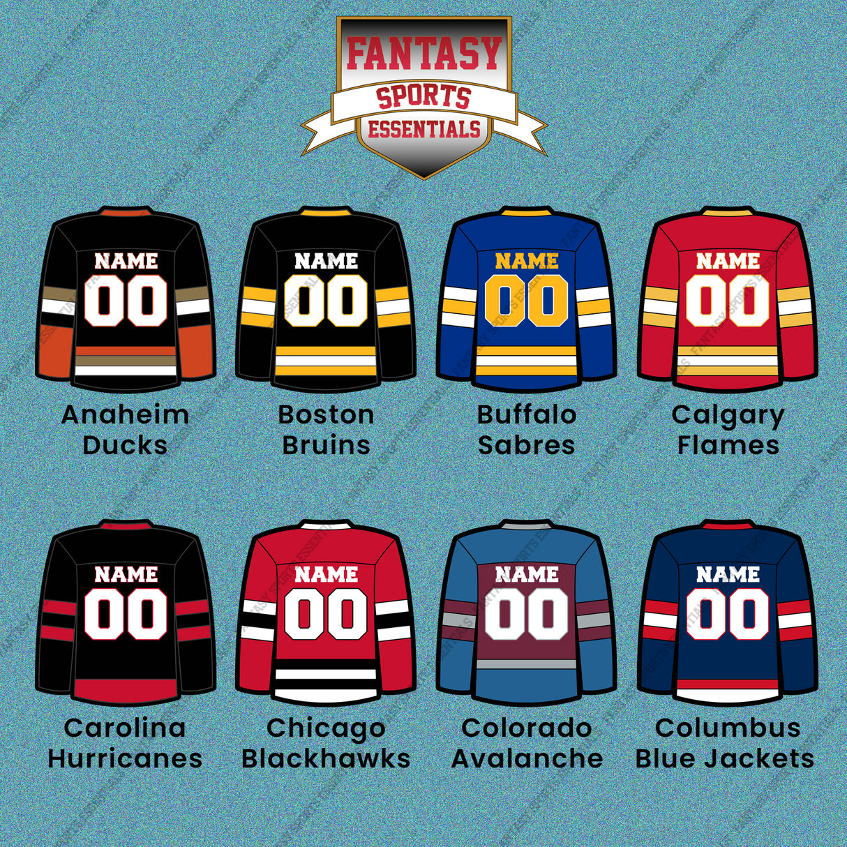 Pro Hockey Personalized Current Home Jersey Car Decals (A-N) (Enter Your Name and Number) Page 1