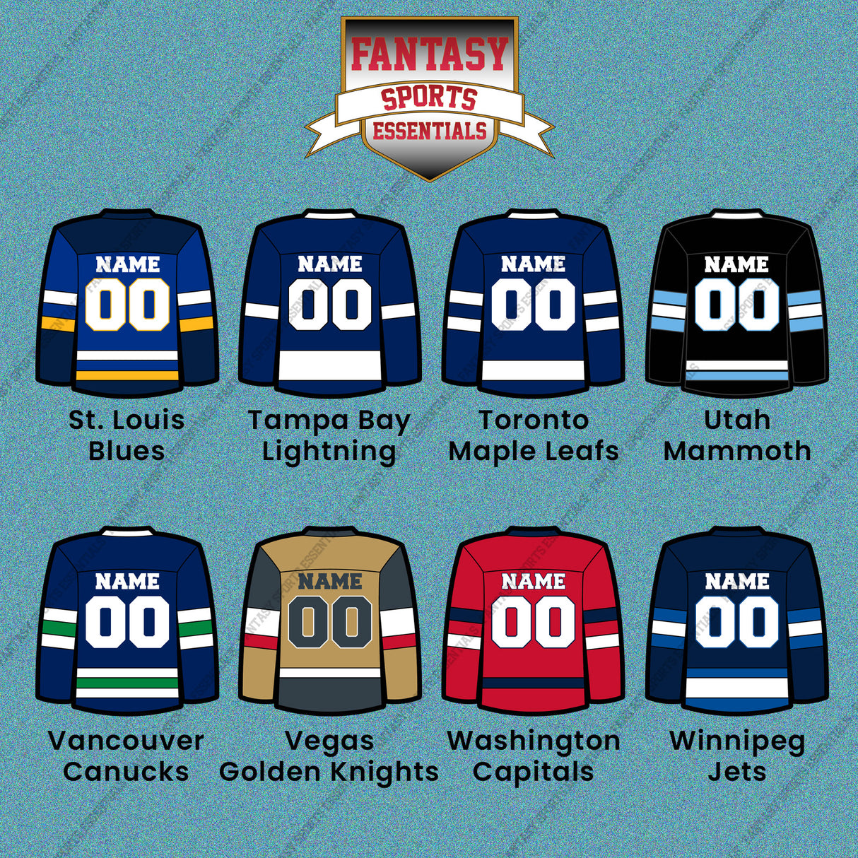 Pro Hockey Personalized Current Home Jersey Car Decals (N-W) (Enter Your Name and Number) Page 1