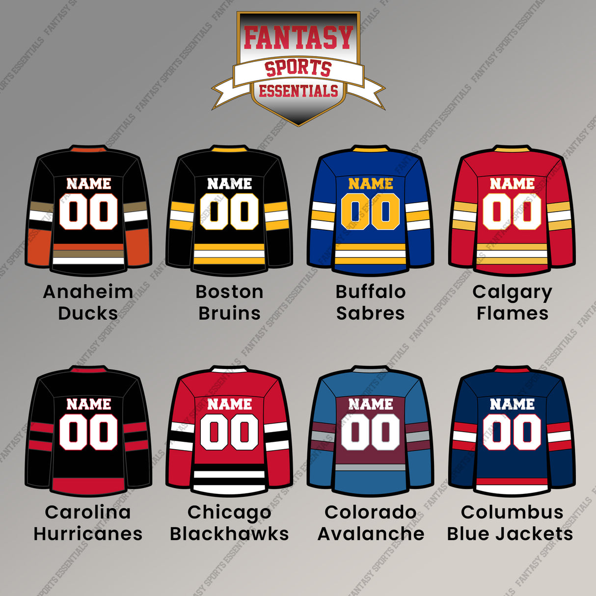 Pro Hockey Personalized Current Home Jersey Magnets (A-N) (Enter Your Name and Number) Page 1