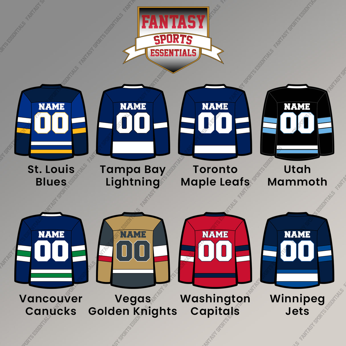 Pro Hockey Personalized Current Home Jersey Magnets (N-W) (Enter Your Name and Number) Page 2