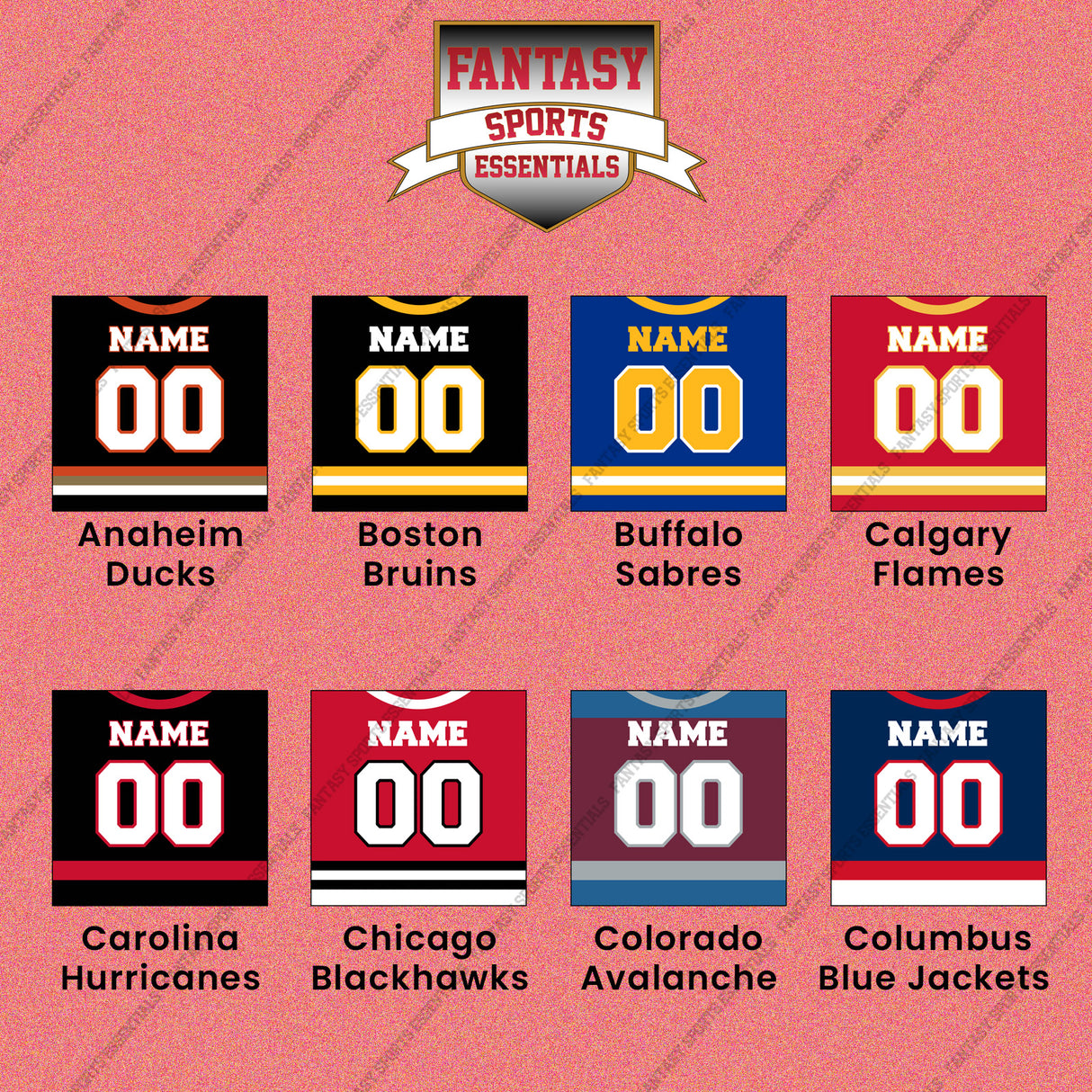 Pro Hockey Personalized Current Home Jersey Wall Art Prints (A-N) (Enter Your Name and Number) Page 1