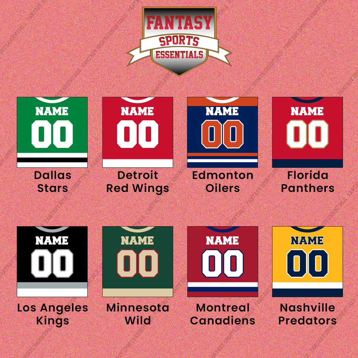 Pro Hockey Personalized Current Home Jersey Wall Art Prints (A-N) (Enter Your Name and Number) Page 2