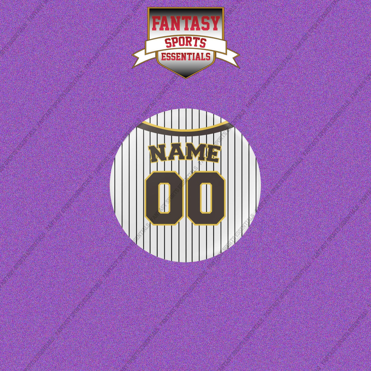 San Diego Padres Personalized Current Home Jersey Buttons