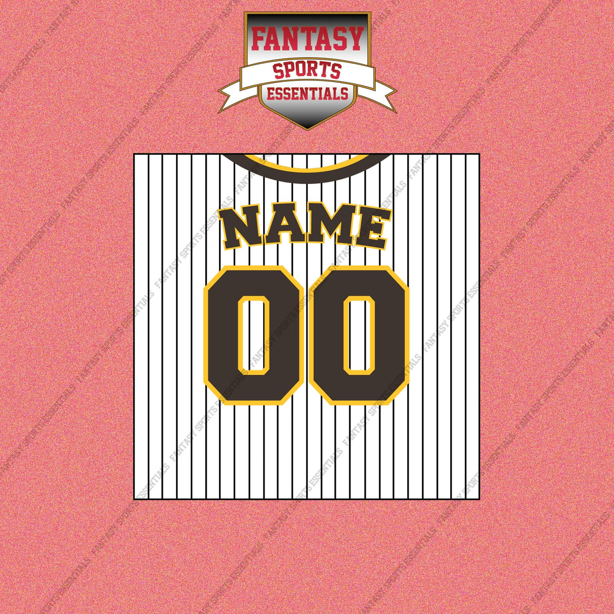 San Diego Padres Personalized Current Home Jersey Wall Art Prints