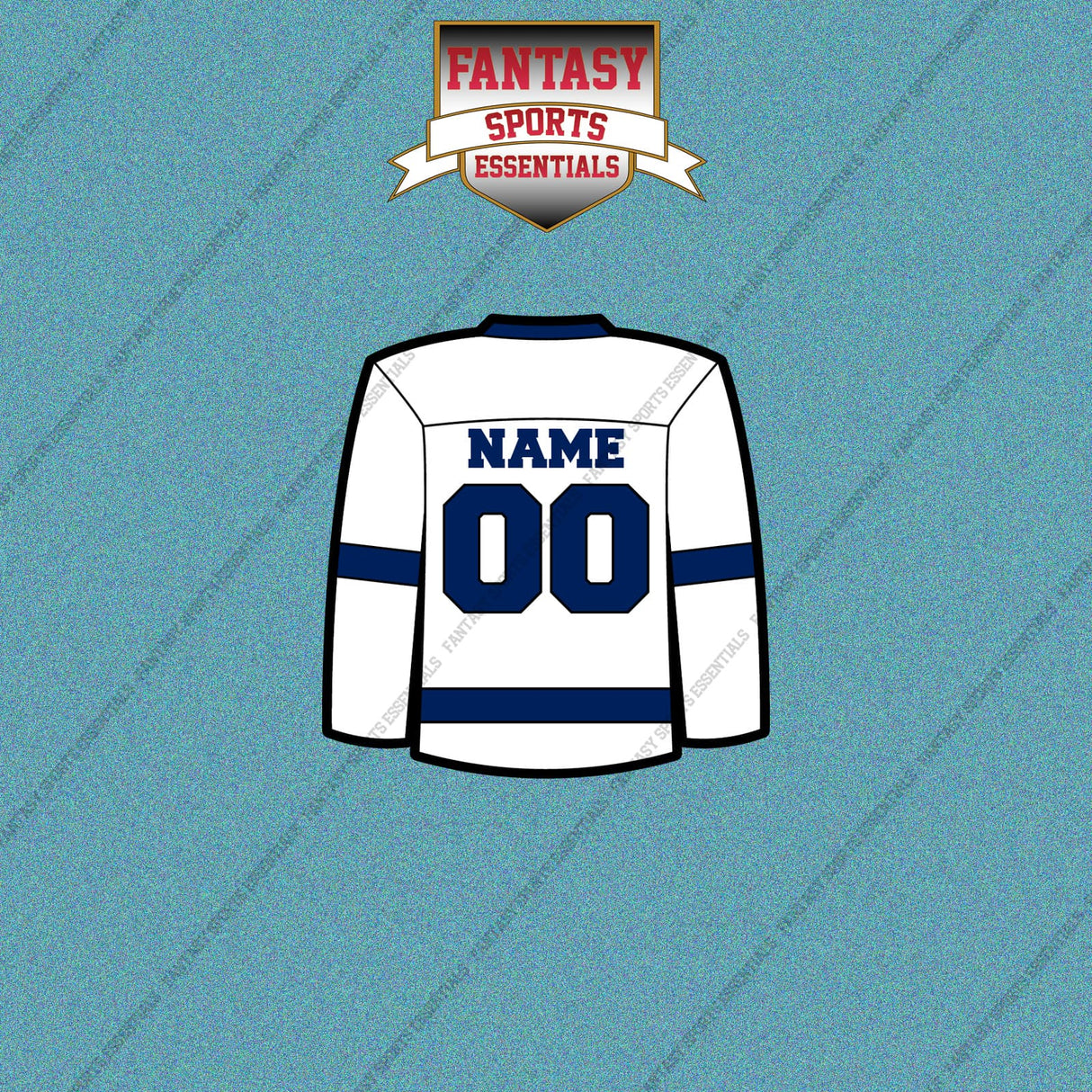 Tampa Bay Lightning Personalized Current Away Jersey Car Decals