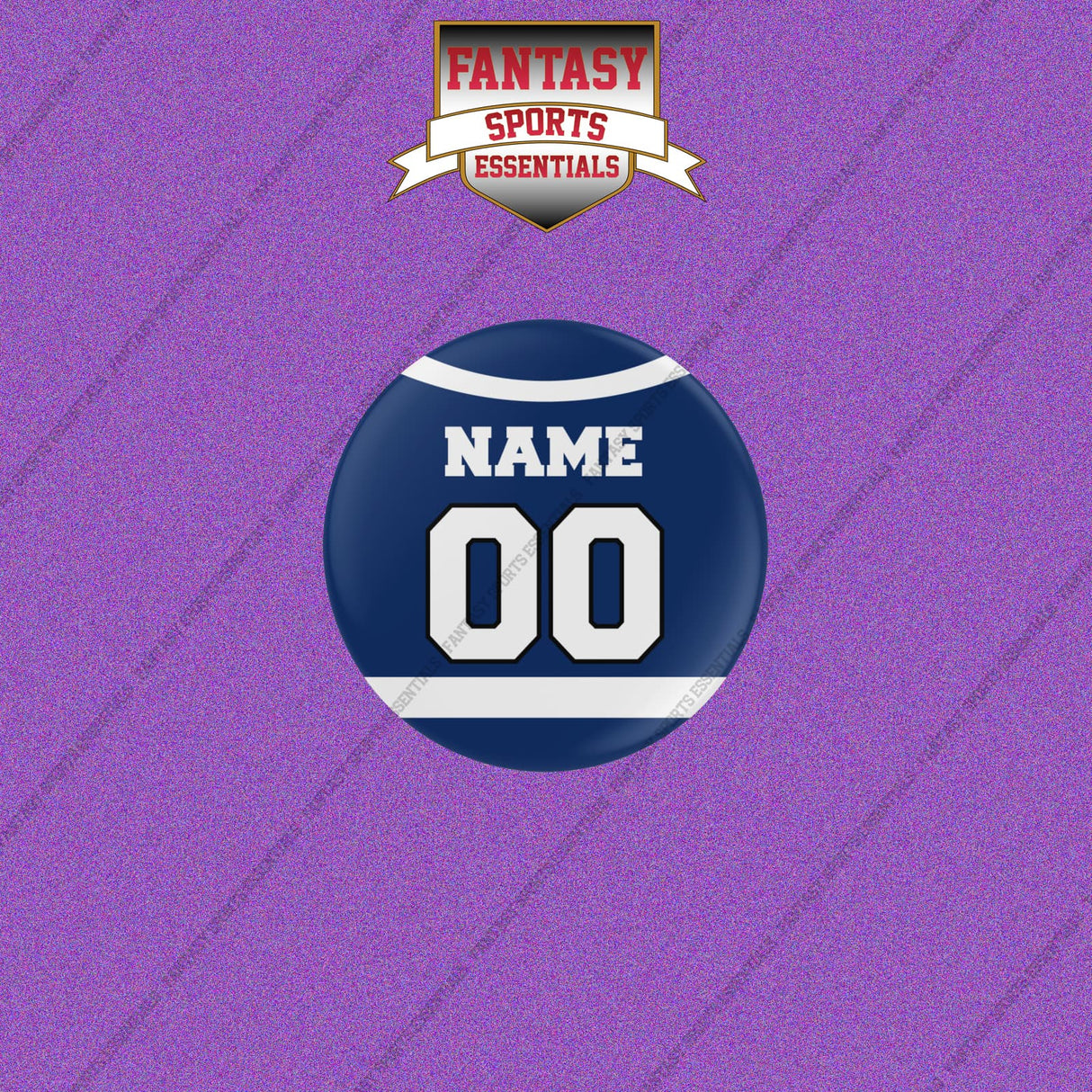Tampa Bay Lightning Personalized Current Home Jersey Buttons