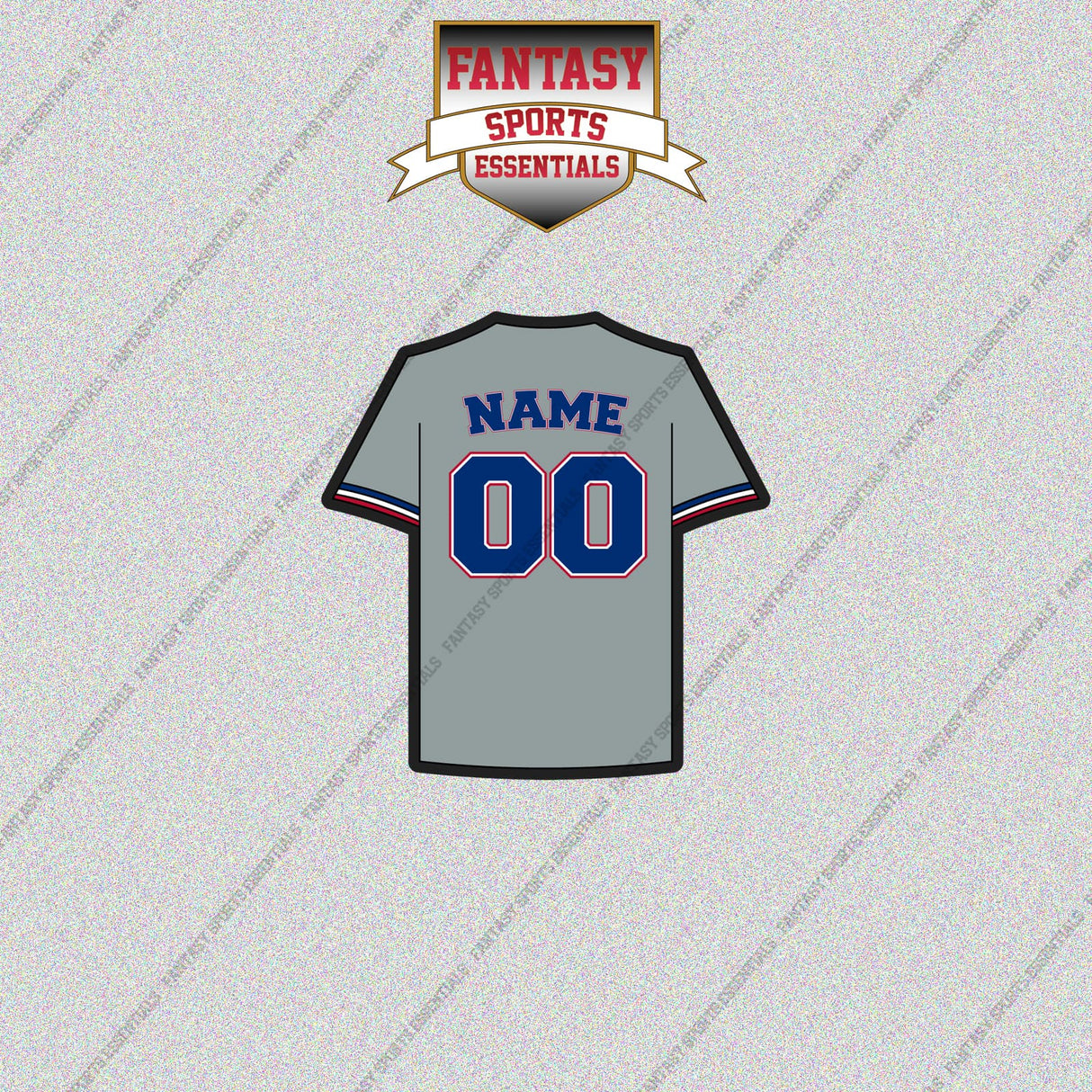 Texas Rangers Personalized Current Away Jersey Glossy Stickers