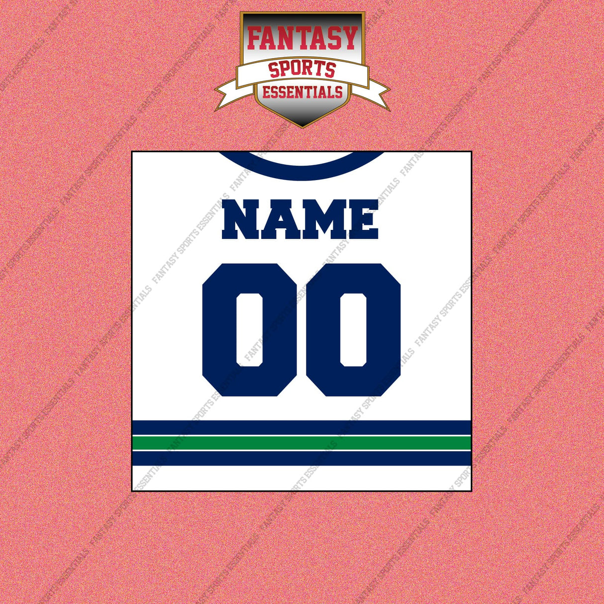 Vancouver Canucks Personalized Current Away Jersey Wall Art Prints