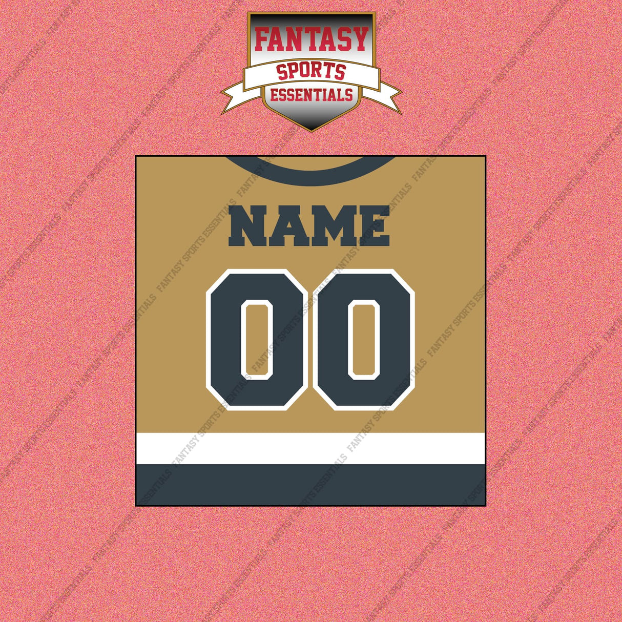 Vegas Golden Knights Personalized Current Home Jersey Wall Art Prints