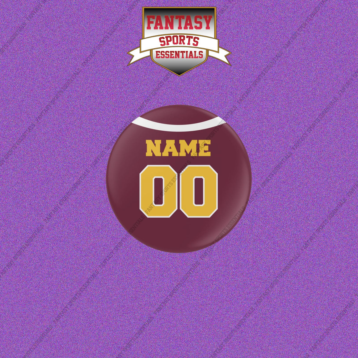 Washington Commanders Personalized Current Home Jersey Buttons (Enter Your Name and Number)