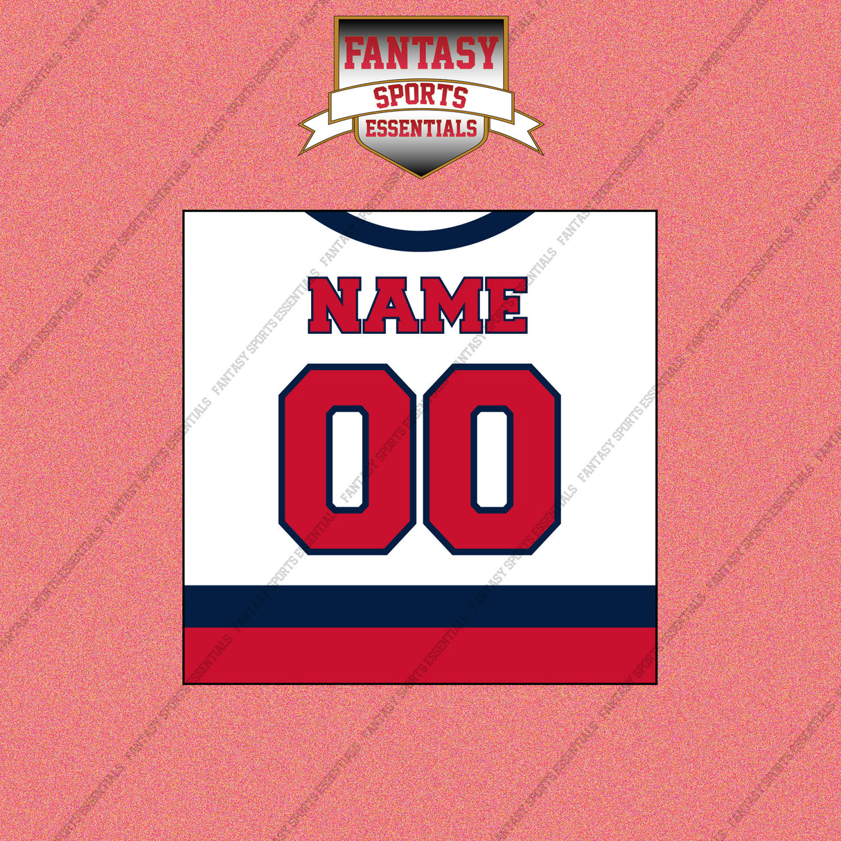 Washington Capitals Personalized Current Away Jersey Wall Art Prints