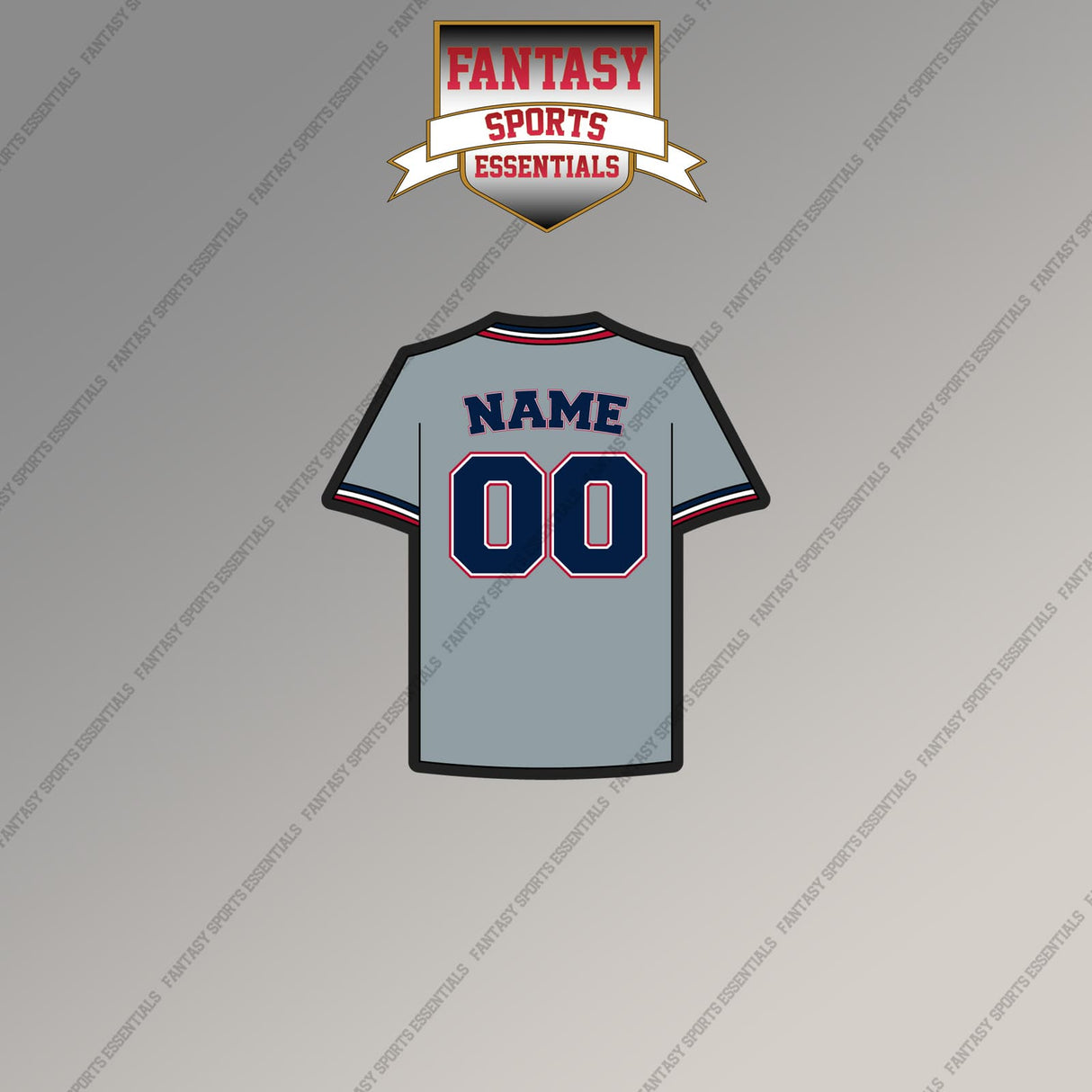 Washington Nationals Personalized Current Away Jersey Magnets