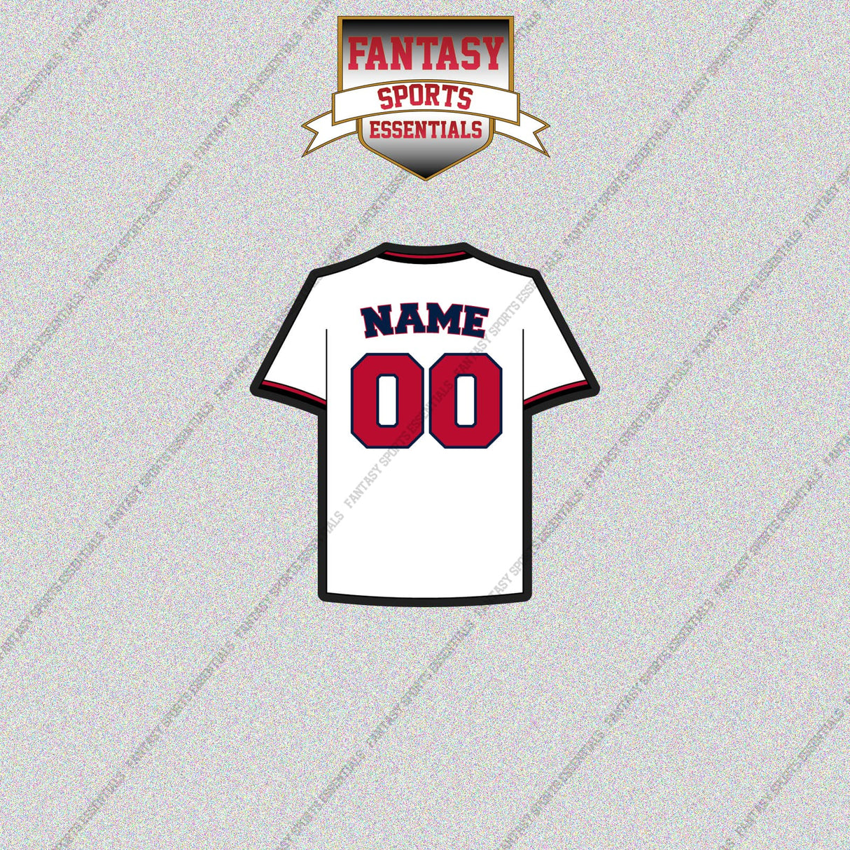 Washington Nationals Personalized Current Home Jersey Glossy Stickers