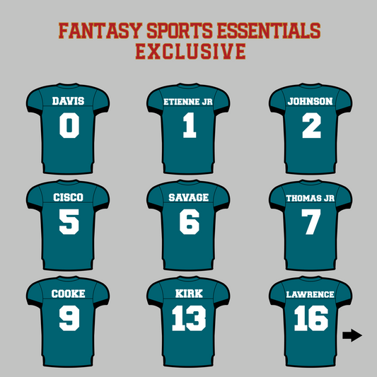 Fantasy Sports Essentials Exclusive Jacksonville Jaguars 2024 Home Jersey Magnets Page 1