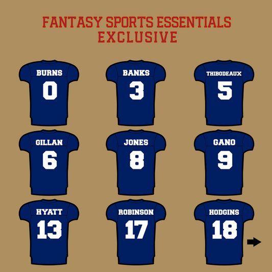 Fantasy Sports Essentials Exclusive New York Giants 2024 Home Jersey Glossy Stickers Page 1