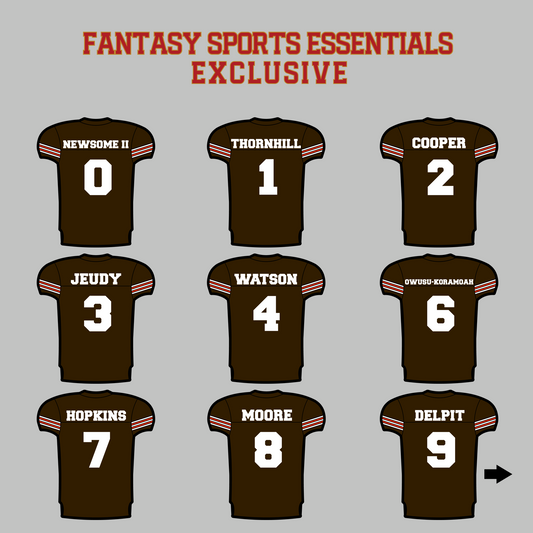 Fantasy Sports Essentials Exclusive Cleveland Browns 2024 Home Jersey Magnets Page 1