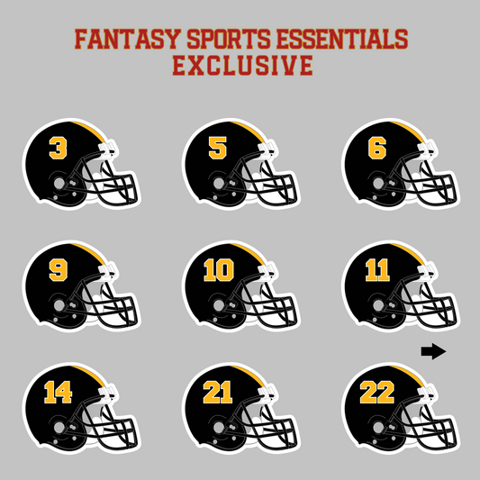 Fantasy Sports Essentials Exclusive Pittsburgh Steelers 2024 Helmet Magnets Page 1