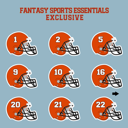 Fantasy Sports Essentials Exclusive Cincinnati Bengals 2024 Helmet Matte Stickers Page 1