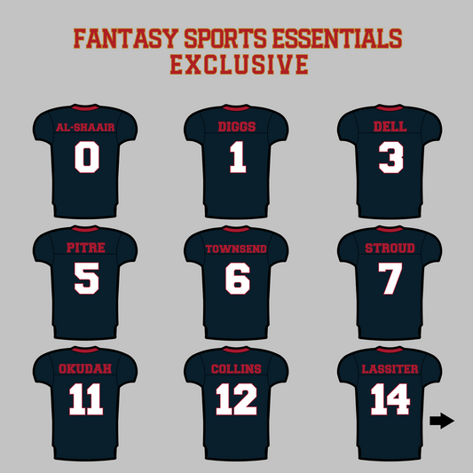 Fantasy Sports Essentials Exclusive Houston Texans 2024 Home Jersey Magnets Page 1