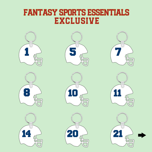 Fantasy Sports Essentials Exclusive Indianapolis Colts 2024 Helmet Keychains Page 1