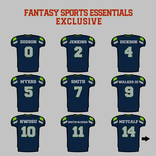 Fantasy Sports Essentials Exclusive Seattle Seahawks 2024 Home Jersey Magnets Page 1