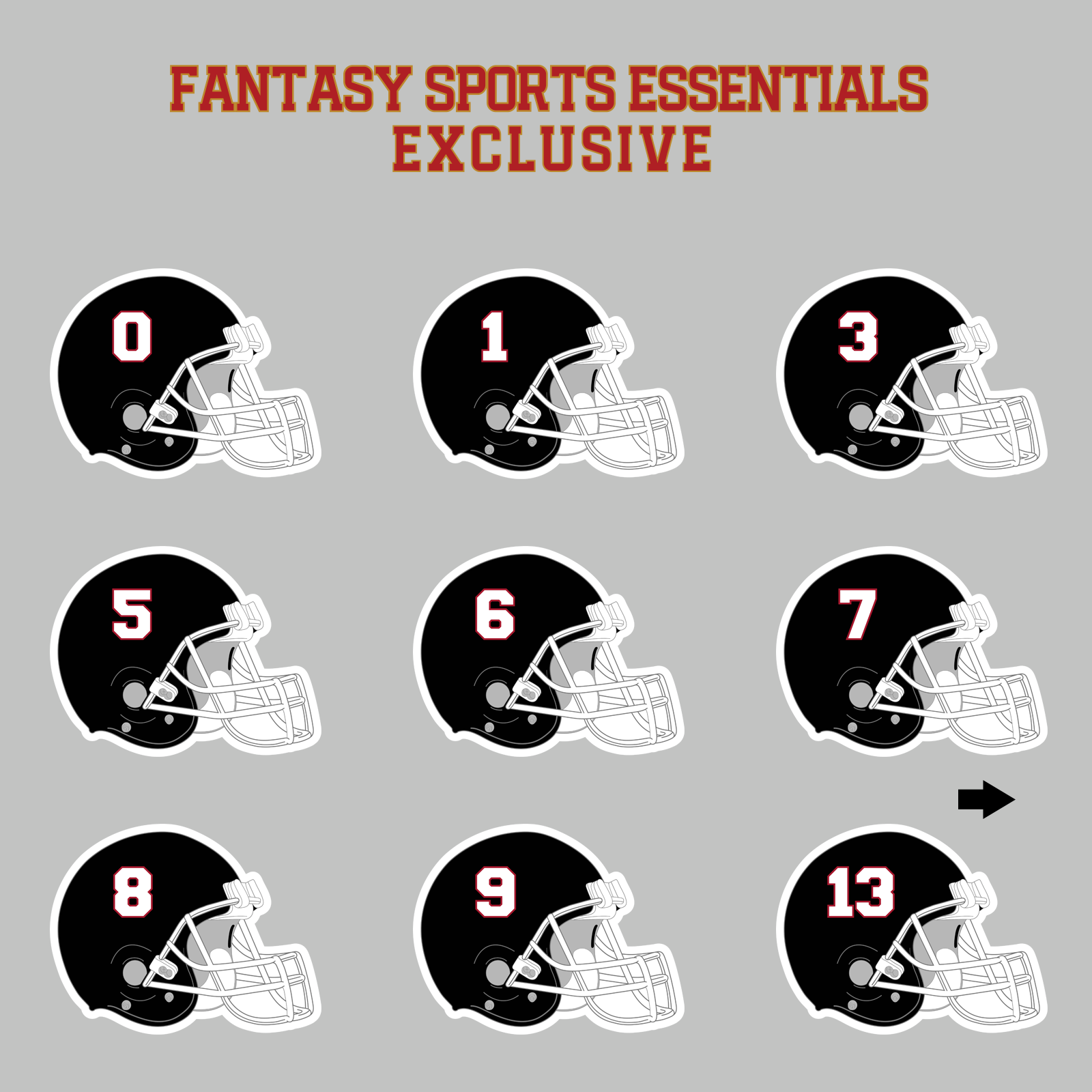 Fantasy Sports Essentials Exclusive Atlanta Falcons 2024 Helmet Magnets Page 1