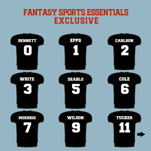 Fantasy Sports Essentials Exclusive Las Vegas Raiders 2024 Home Jersey Matte Stickers Page 1