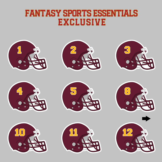 Fantasy Sports Essentials Exclusive Washington Commanders 2024 Helmet Magnets Page 1